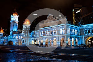 Sultan Abdul Samad Building at night photo