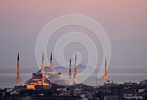 The Sultan Ahmed Mosque - Blue Mosque of Istanbul