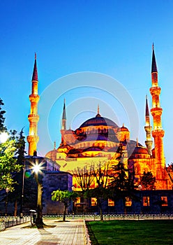Sultan Ahmed Mosque (Blue Mosque) in Istanbul photo