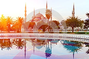 Sultan Ahmed Mosque (Blue Mosque), Istanbul, Turkey.