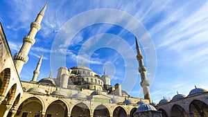 Sultan Ahmed Mosque Blue Mosque, Istanbul, Turkey.