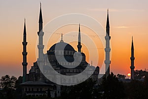 The Sultan Ahmed Mosque in Istanbul photo