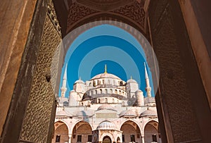 Sultan Ahmed mosque in istanbul, Turkey.