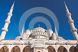 Sultan Ahmed mosque in istanbul, Turkey.