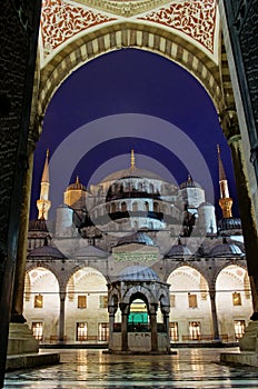 Sultan Ahmed Mosque known as the Blue Mosque in Istanbul, Turkey