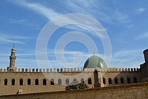 The Sultan Al-Nasir Muhammad ibn Qalawun Mosque, an early 14th-century mosque at the Citadel in Cairo, Egypt built by the Mamluk