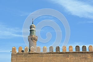 The Sultan Al-Nasir Muhammad ibn Qalawun Mosque, an early 14th-century mosque at the Citadel in Cairo, Egypt built by the Mamluk