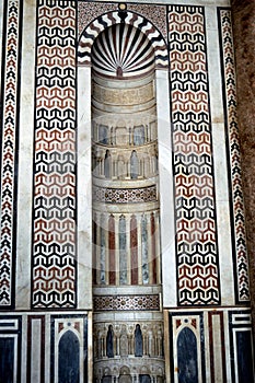 The Sultan Al-Nasir Muhammad ibn Qalawun Mosque, an early 14th-century mosque at the Citadel in Cairo, Egypt built by the Mamluk