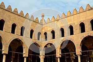 The Sultan Al-Nasir Muhammad ibn Qalawun Mosque, an early 14th-century mosque at the Citadel in Cairo, Egypt built by the Mamluk