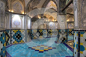 The Sultan Amir Ahmad bathhouse in Kashan, Iran