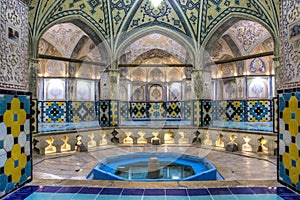 The Sultan Amir Ahmad bathhouse in Kashan, Iran