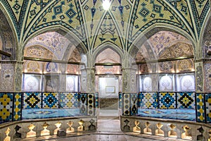 The Sultan Amir Ahmad bathhouse in Kashan, Iran