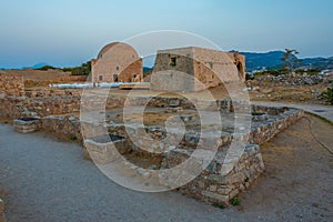 Sultan Ibrahim Han Mosque at Venetian Fortezza Castle in Greek t