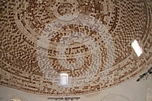 Sultan Ibrahim Mosque Dome, Venetian fortress Fortezza in Rethymno on Crete, Greece