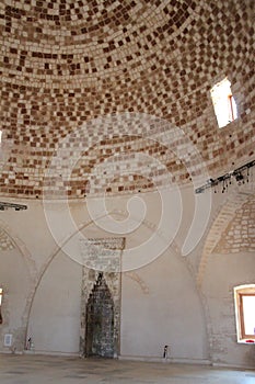 Sultan Ibrahim mosque, Venetian fortress Fortezza in Rethymno on Crete, Greece