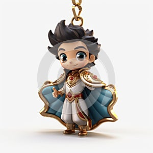 Sultan-inspired Prince George Keychain With Playful Character Design
