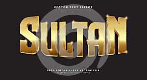 Sultan King Style theme editable text effect