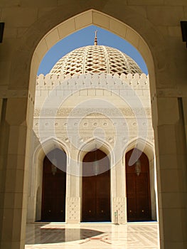 Sultan Qaboos Grand Mosque, Exterior,Dome