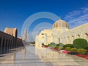 The Sultan Qaboos Mosque in Mascat, Oman photo