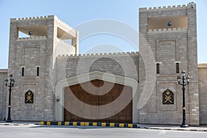 Sultan Qabus said fort fortress entrance tower Oman salalah