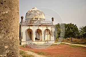 Sultan Quli Qutb Mulk`s tomb was built in 1543. Seven Tombs Stock Photography Image