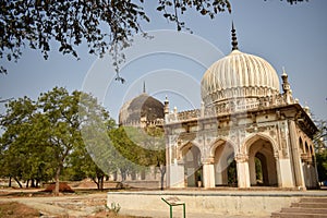 Sultan Quli Qutb Mulk`s tombs was built in 1543. Seven Tombs Stock Photography Image