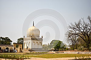 Sultan Quli Qutb Mulk`s tombs was built in 1543. Seven Tombs Stock Photography Image