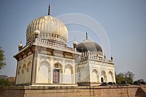 Sultan Quli Qutb Mulk`s tombs was built in 1543. Seven Tombs Stock Photography Image