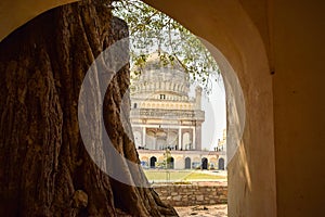 Sultan Quli Qutb Mulk`s tombs was built in 1543. Seven Tombs Stock Photography Image