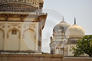 Sultan Quli Qutb Mulk`s tombs was built in 1543. Seven Tombs Stock Photography Image