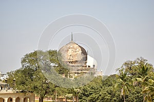 Sultan Quli Qutb Mulk`s tombs was built in 1543. Seven Tombs Stock Photography Image