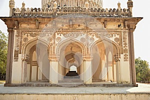 Sultan Quli Qutb Mulk`s tombs was built in 1543. Seven Tombs Stock Photography Image photo