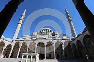 Sultan Suleyman mosque summer time