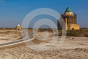 Sultan Tekesh Mausoleum in the ancient Konye-Urgench, Turkmenista