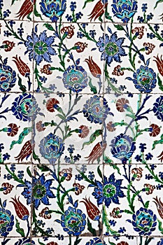 Sultanahmet Blue Mosque interior - tiles photo