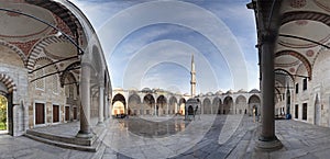 Sultanahmet Mosque courtyard photo