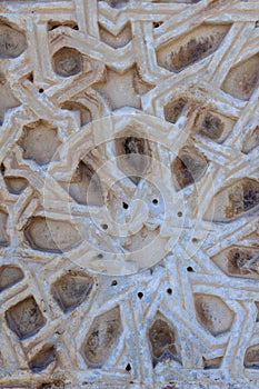 The Sultanhani Caravanserai, Aksaray, Turkey. Silk Road. Decoration neat the main doors.