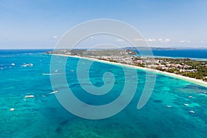 Sulu Sea, view of the island of Boracay, Philippines.