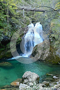 Sum Falls at Vintgar Gorge, Slovenia