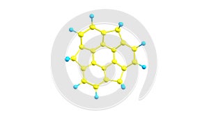 Sumanene molecule rotating video Full HD