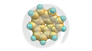 Sumanene molecule rotating video Full HD