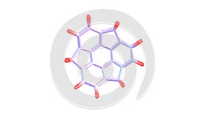 Sumanene molecule rotating video Full HD