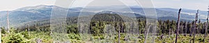 Sumava mountain range panorama