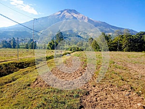 The  Sumbing Mountain view