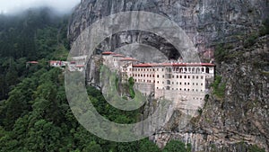 Sumela Monastery Turkish: Sümela Manast?r?, is a Greek Orthodox monastery, in the Maçka district of Trabzon.