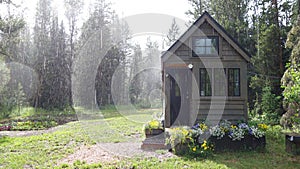 Sumer Rain over Tiny House