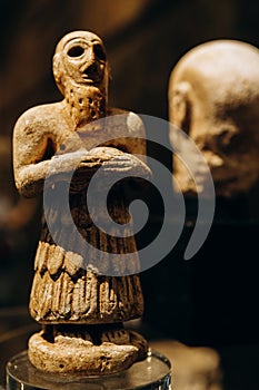 Sumerian statuette, an exhibit in the Pushkin Museum photo