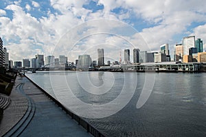 Sumida River and Skyscrapers in Tokyo