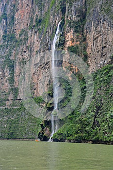 Sumidero Canyon waterfall, Mexico photo