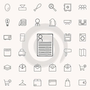 summary icon. web icons universal set for web and mobile